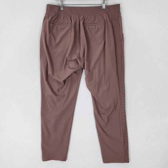 Athleta Pants Womens 16 Mauve Brooklyn Ankle Pull On Lightweight Hi Rise Lounge - Picture 8 of 13